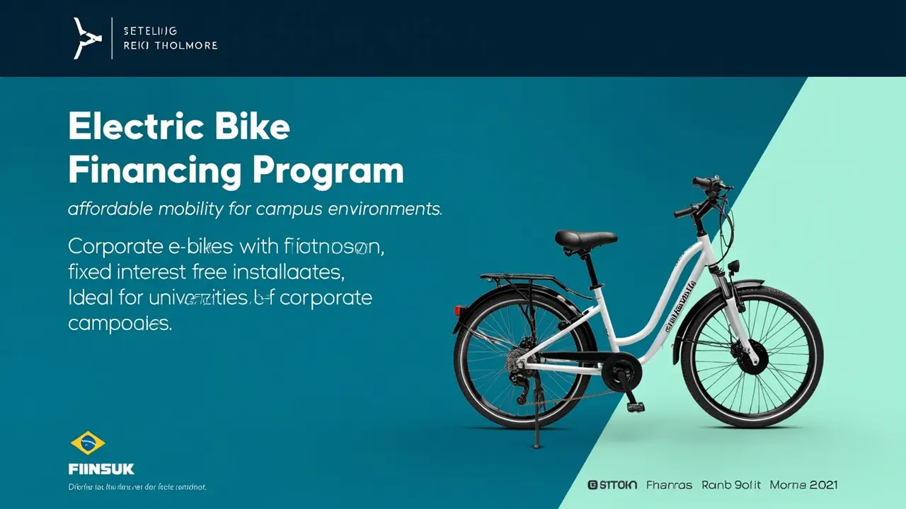 Estudantes em campus universitário usando bicicletas elétricas