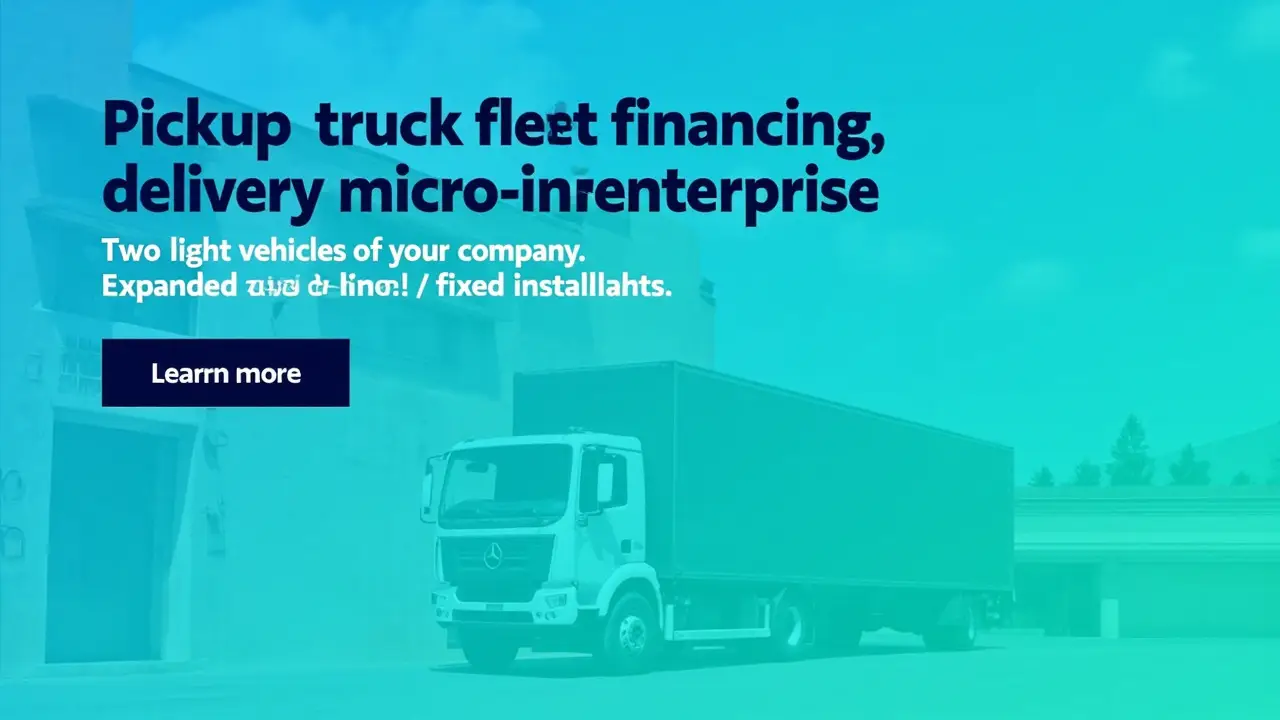 Duas pickups novas de empresa de delivery estacionadas para carregamento