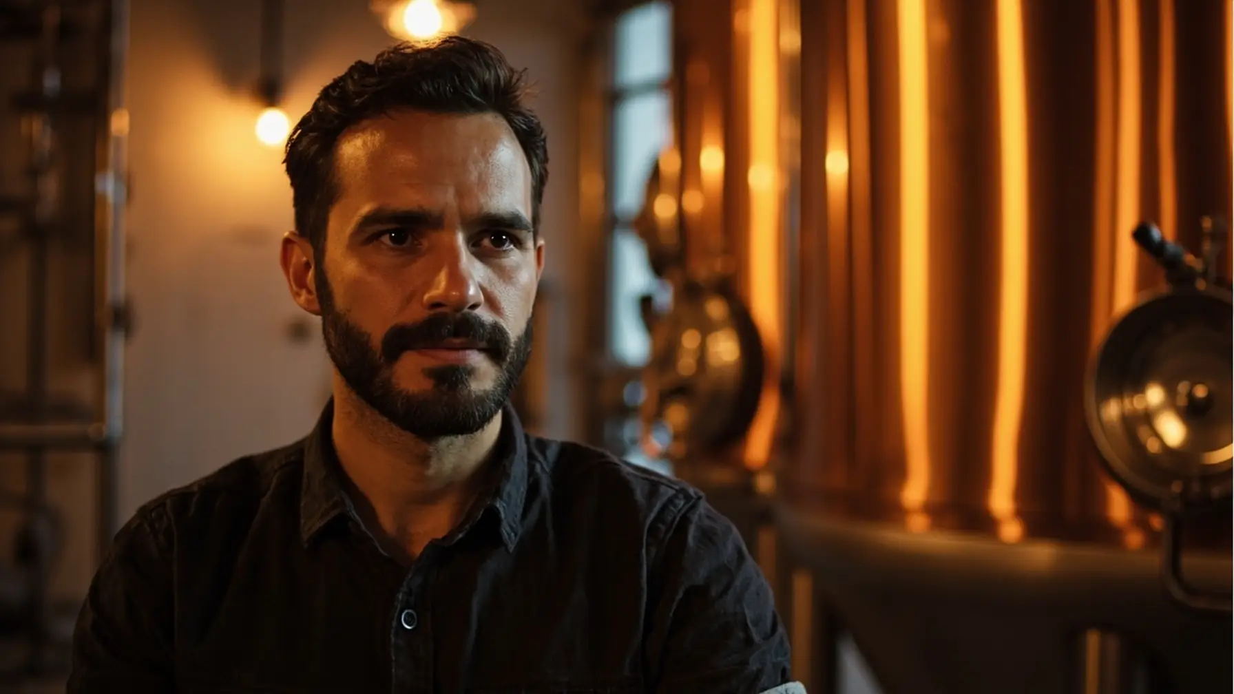 Cervejeiro artesanal em cervejaria própria montada com consórcio de equipamento