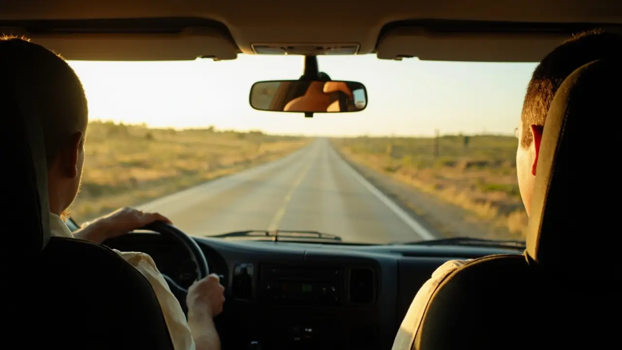 Interior de van com volante e painel, simbolizando veículo de trabalho adquirido via consórcio